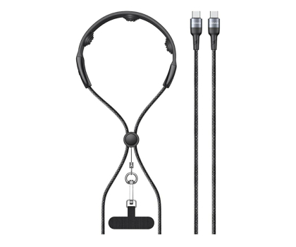 Kabel USAMS Kabel 100W Fast Charging z masażerem czarny